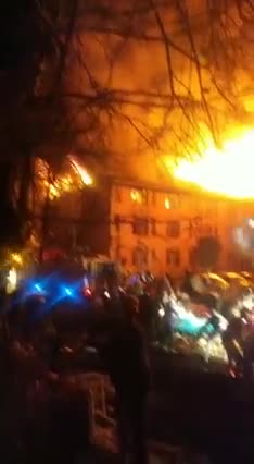 Russia has set fire to a hospital in Ukraine