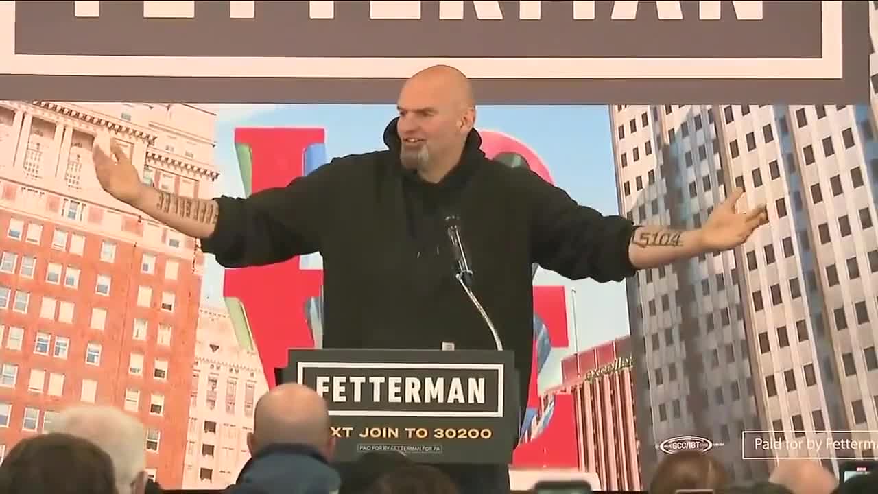 Watch This Fetterman Clip & Ask Yourself If His Brain Functions Properly & If He's Fit To Serve?