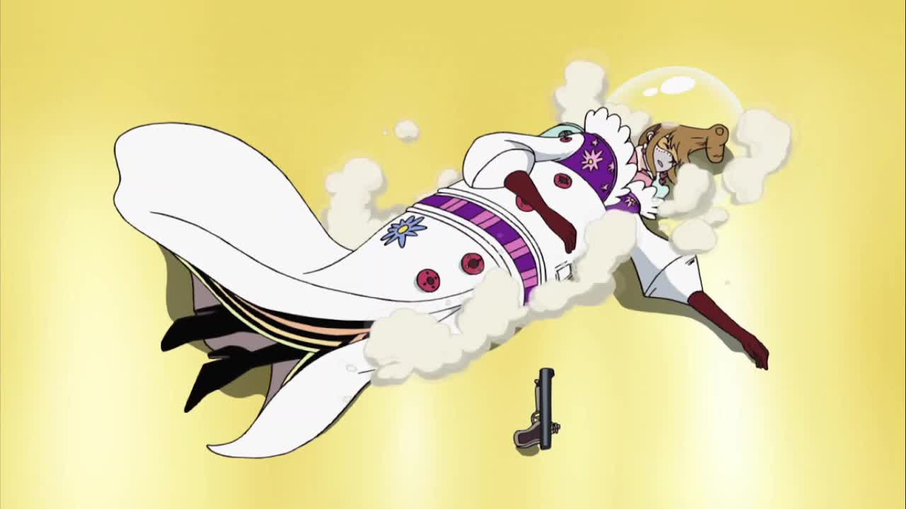 One Piece – Slivers Rayleigh uses Haki on Celestial Dragon