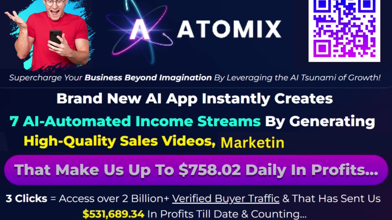 New ATOMIX Generate You 7 AI-Automated Income Streams