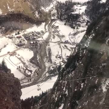Cable car in Lauterbrunnen Valley, Switzerland