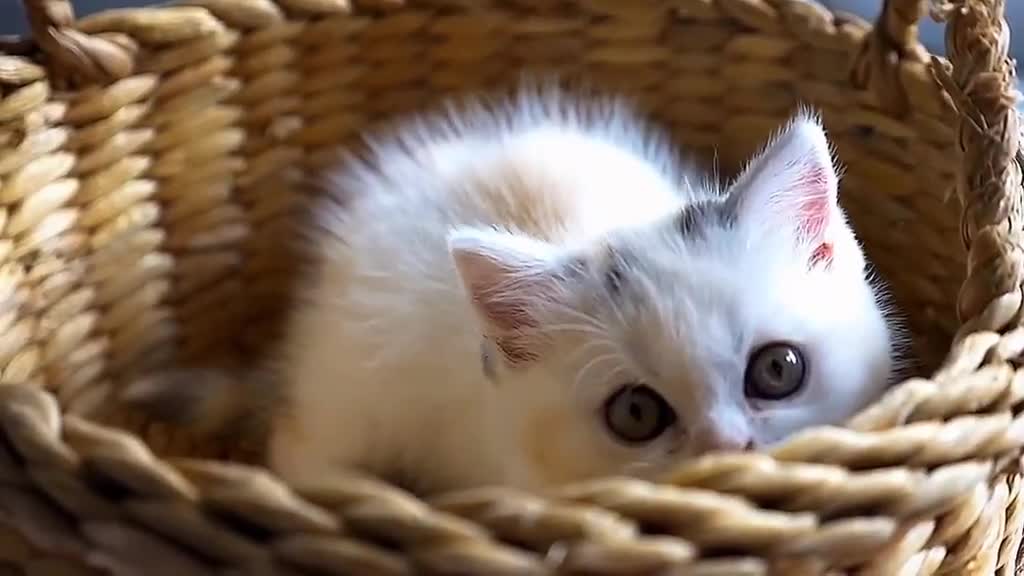 This cute cat is really cute, evoking that you want to hug him, don’t you want to hug him?