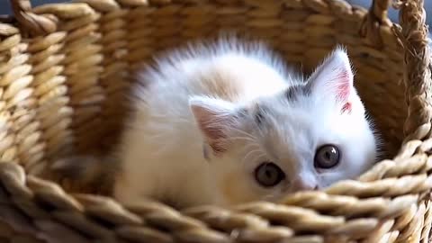 This cute cat is really cute, evoking that you want to hug him, don’t you want to hug him?