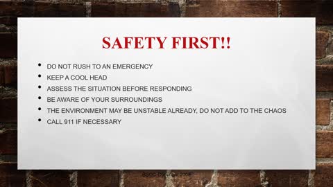 GA Basic Security Officer Course Part 9 First Aid