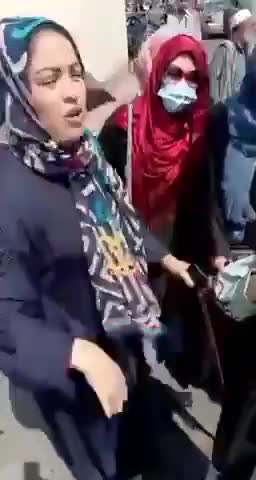Women protesting in Kabul, Afghanistan under the Taliban, demanding rights