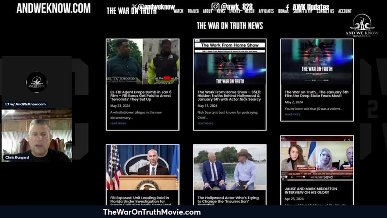 6.3.24- LT w_ Chris Burgard, The War on Truth movie shocks the world, Pray!