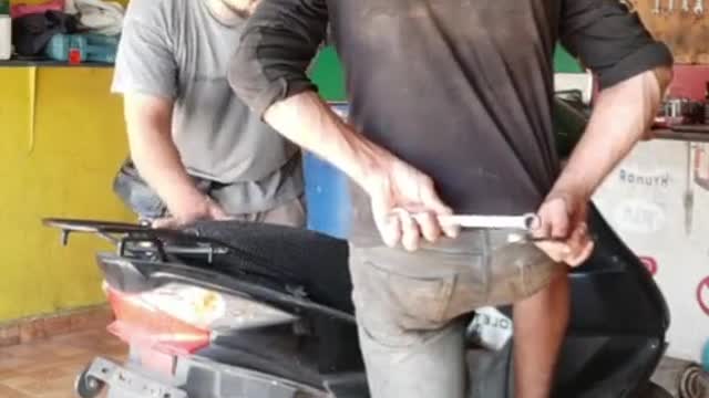 When will the mechanic find out about his prank?