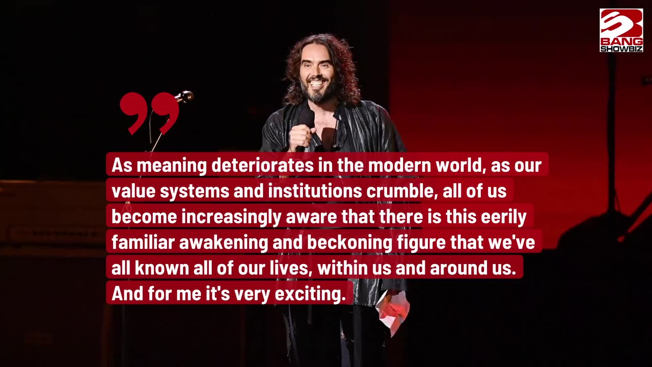 Russell Brand Announces Intentions to Get Baptised and Embrace Religion.