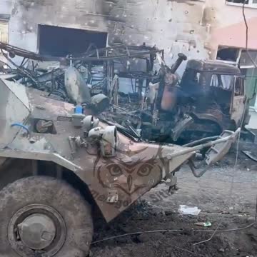 Ukrainian BTR-3M2 120mm self-propelled mortar was destroyed in Mariupol by Russian forces