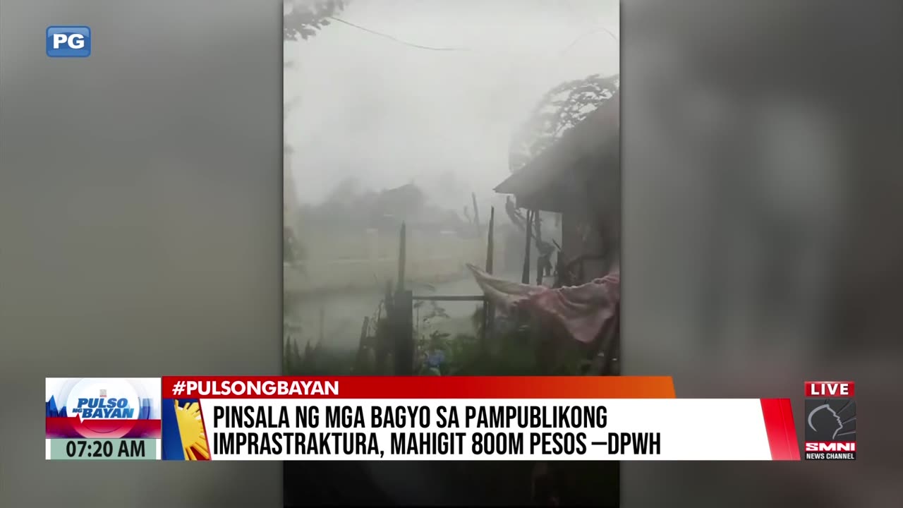 Pinsala ng mga bagyo sa pampublikong imprastraktura,mahigit 300M pesos —DPWH