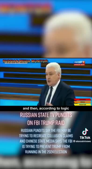 Russia State TV Pundits on FBI Trump Raid.