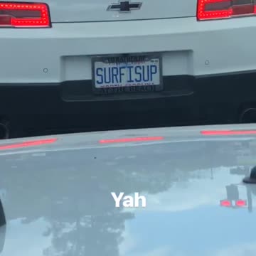 Surfisup camaro car license plate