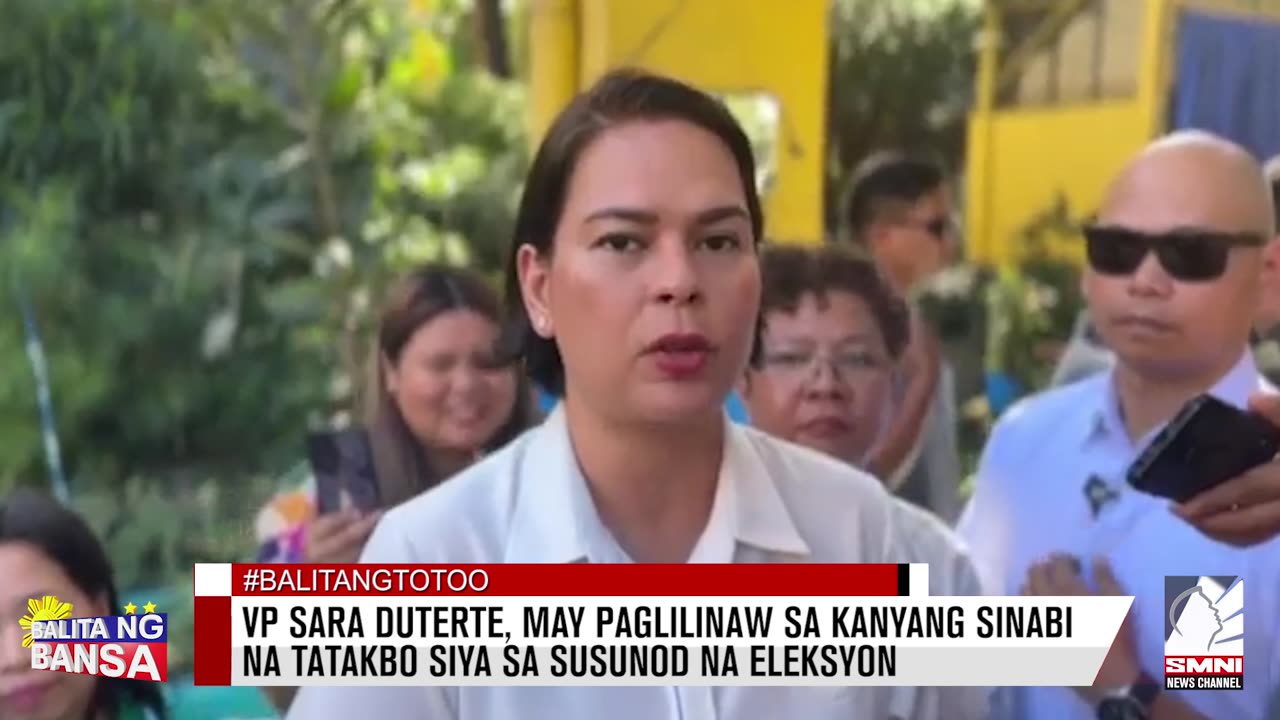 VP Sara Duterte, may paglilinaw sa kaniyang sinabi na tatakbo siya sa susunod na eleksyon