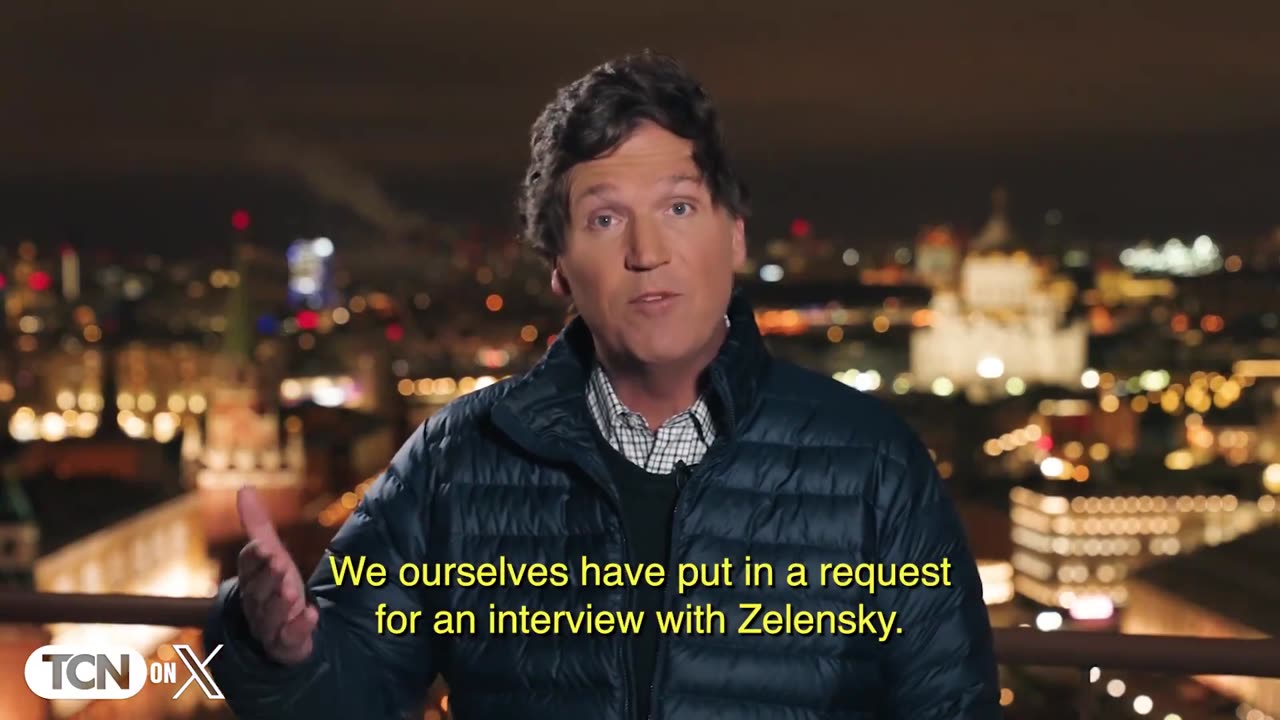 Tucker about his upcoming interview with Putin from Russia.