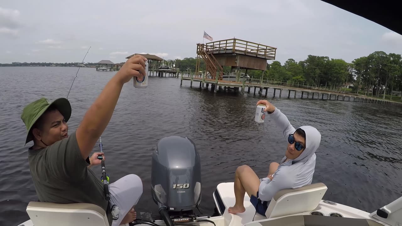 Blasian Babies DaDa Goes Fishing With Friends Onboard The 2019 Chaparral 210 SunCoast Bowrider!