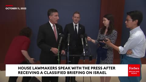 BREAKING- House Lawmakers Hold A Press Briefing After Receiving A Classified Briefing on Israel