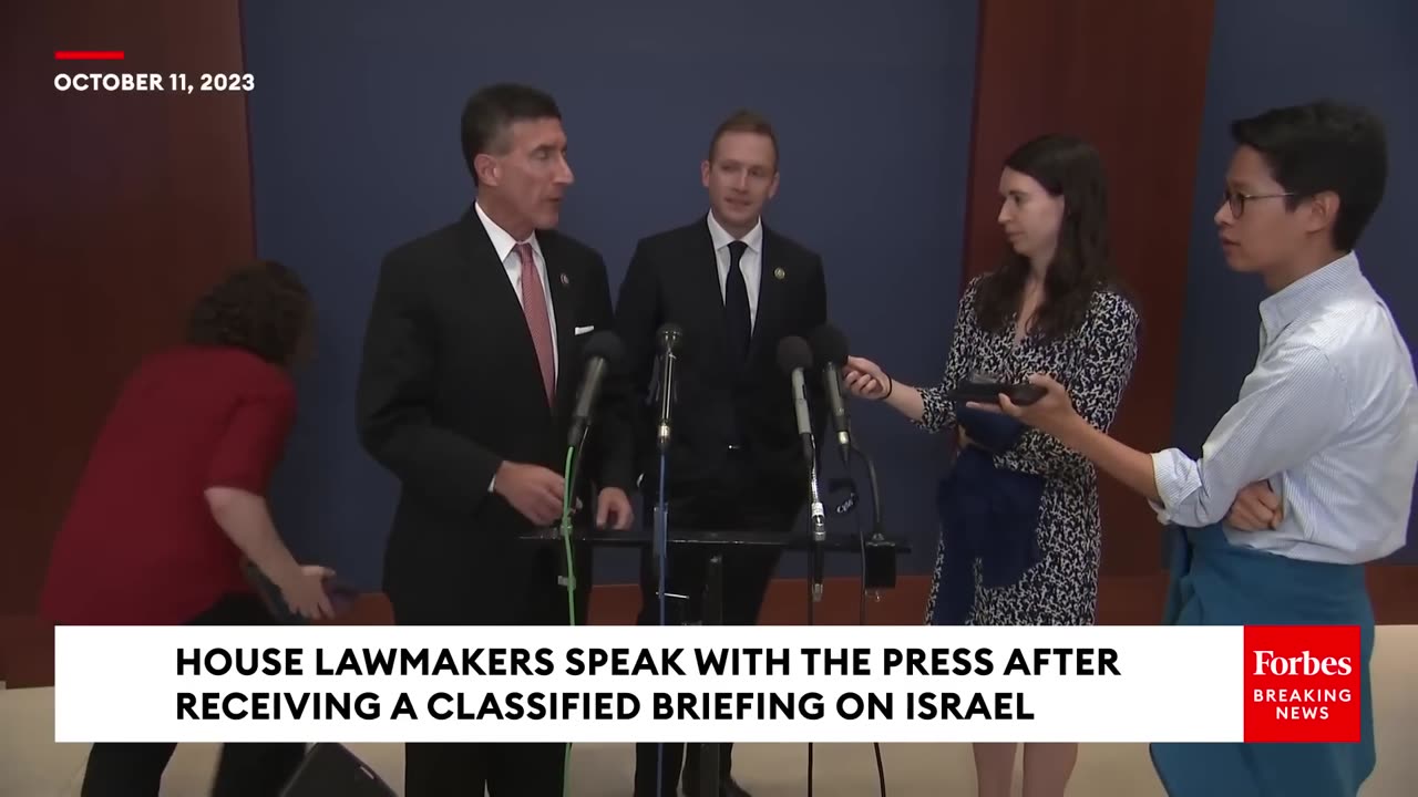 BREAKING- House Lawmakers Hold A Press Briefing After Receiving A Classified Briefing on Israel