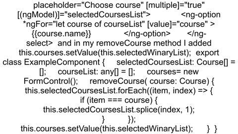 2 Way data binding not working in ngselect Angular 6