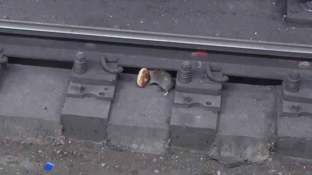 Chivalrous Rat Brings Partner A Donut