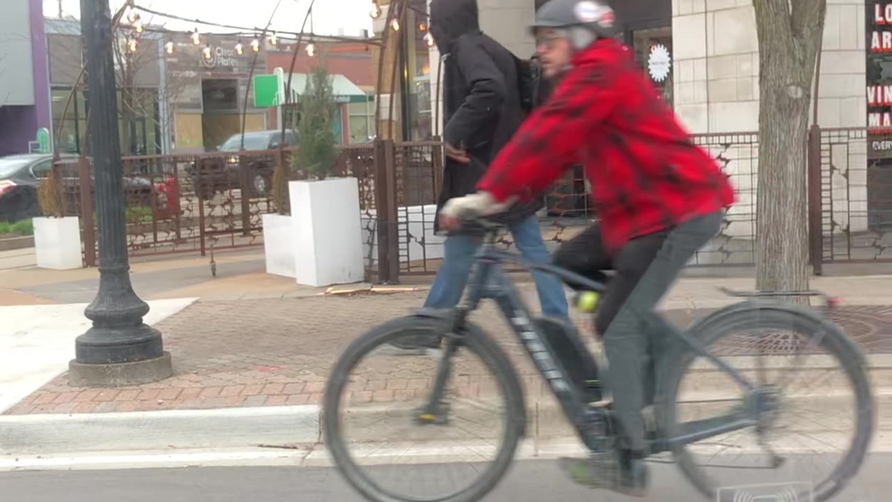 Liberals LOVE their bike lanes in Ferndale, Michigan!