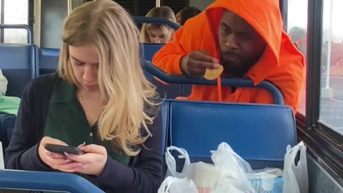 Kind woman blesses homeless man after he steals her food