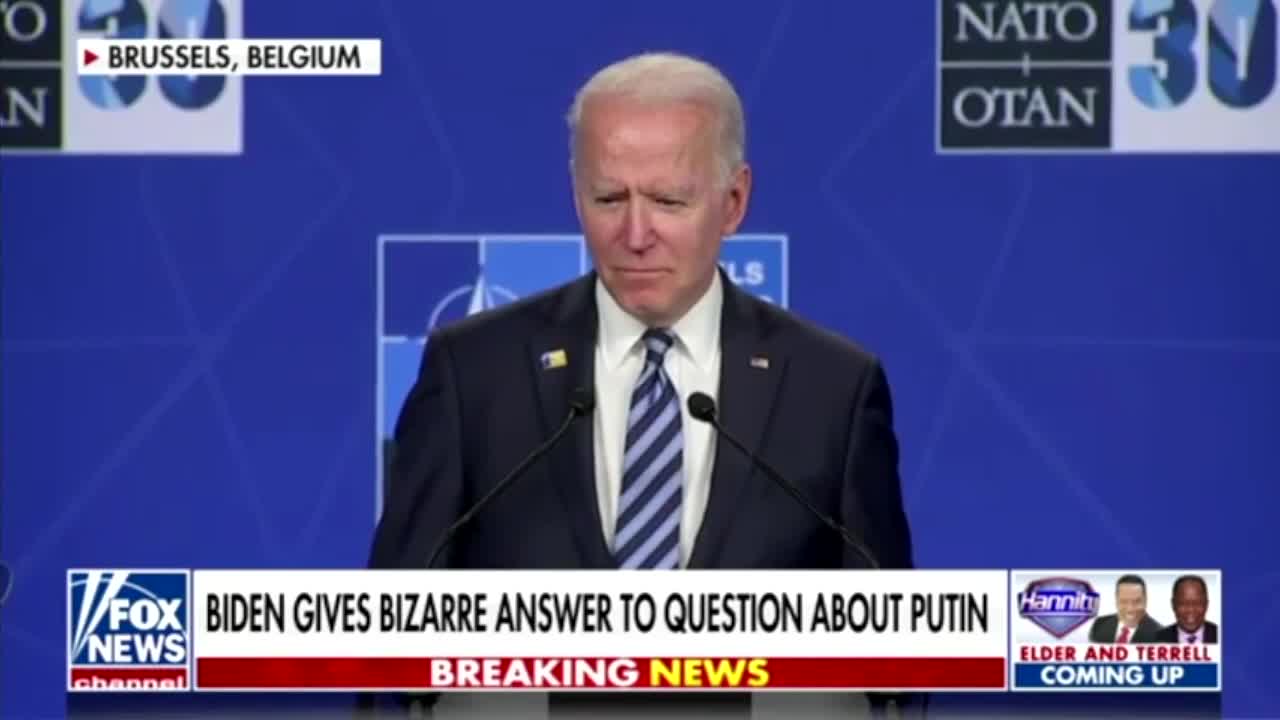 Joe Biden blanks out