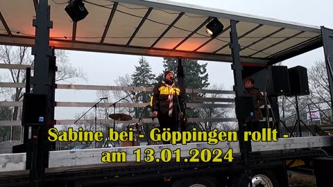 Sabine bei - Göppingen rollt - am 13.01.2024