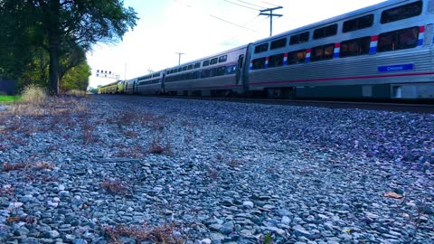 Amtrak - Capital & Lake Shore Train Connected Together