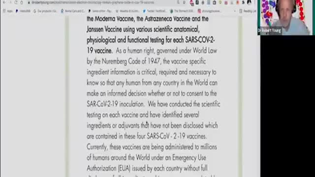 SPIRO INTERVIEWS DR. ROBERT YOUNG - COVID VAXX CONTAMINATION - GRAPHENE & OTHER NANOS