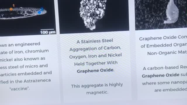 Graphene Oxide / Magnetism in Vaccine Exhibit