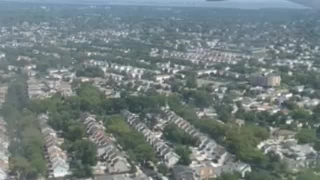 The Airplane landing on United States New York JFK Air port