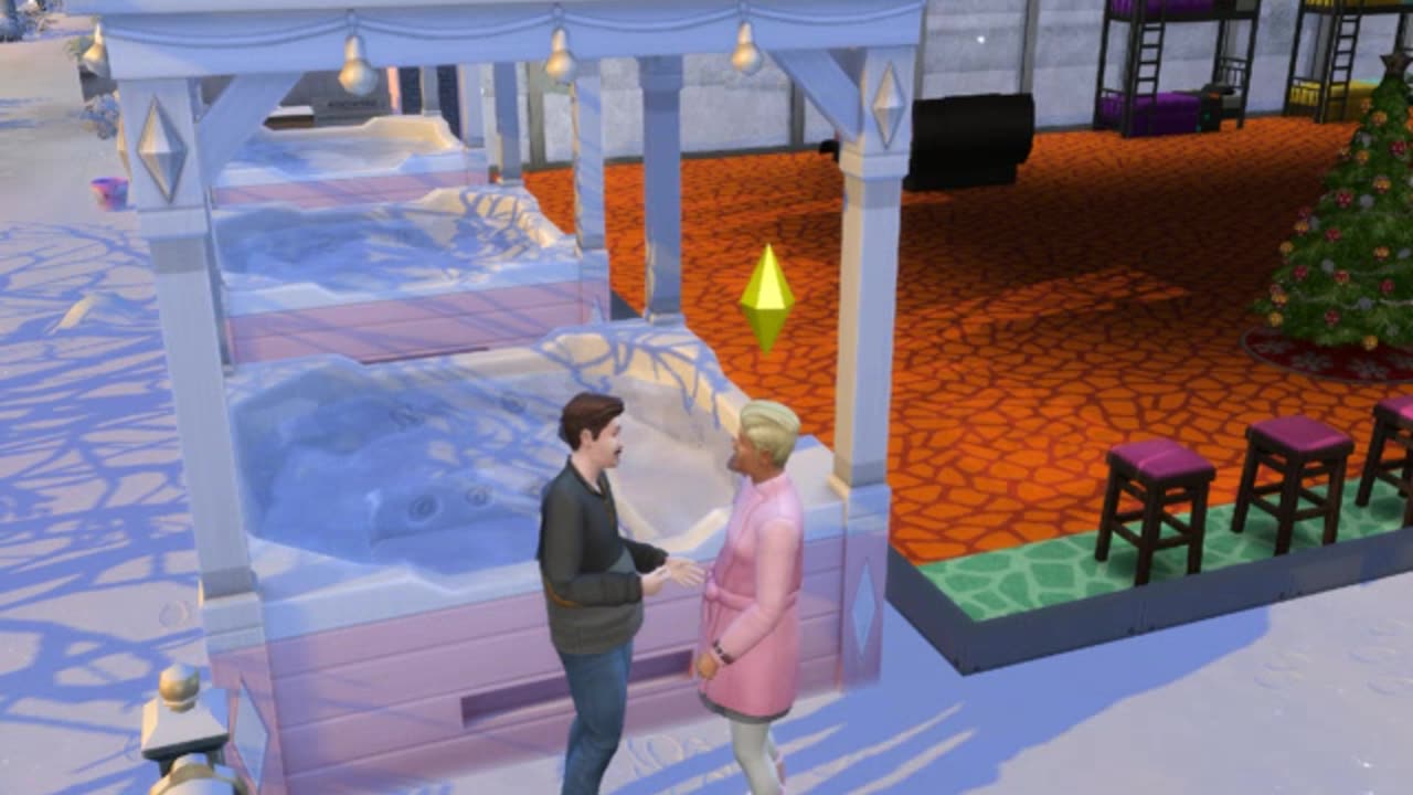 Mike Lindell Sim and Drag Trump's First Kiss :)