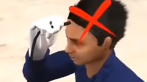 Wrong way of using air gun