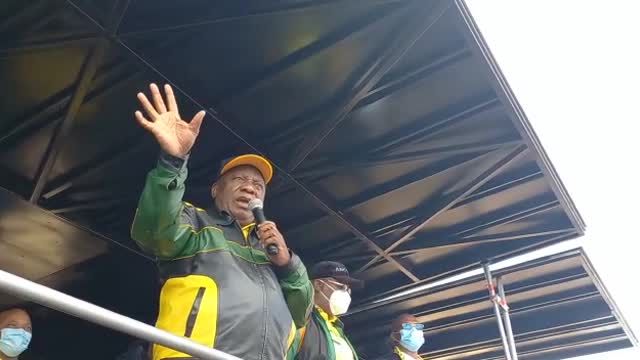 President Cyril Ramaphosa in Gqeberha