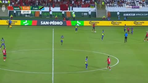 ملخص مباراة المغرب وتنزانيا