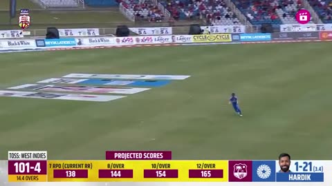 West Indies win with a thrilling last ball finish | India tour of West Indies