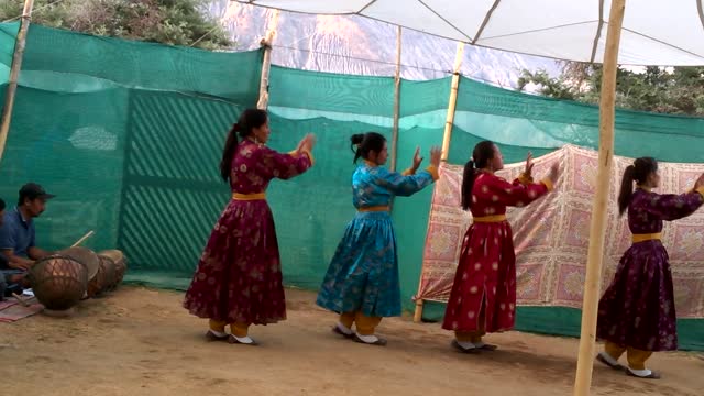 Tribal Dance of Nubra Valley, Ladakh, India