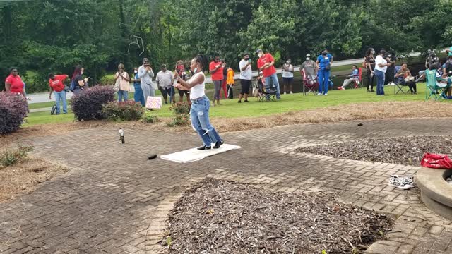 Dancing At Christian City (Fulton County Ga) Voting Location