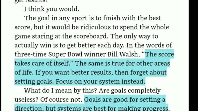 Make System Not Goals.