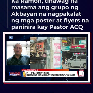 Ka Ramon, tinawag na masama ang grupo ng Akbayan sa paninira kay Pastor ACQ