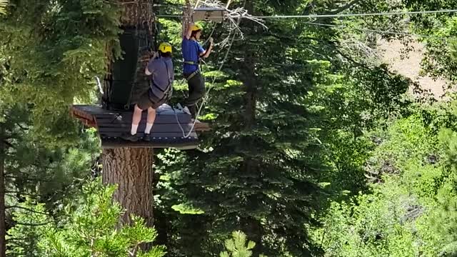 Zipping in Tahoe