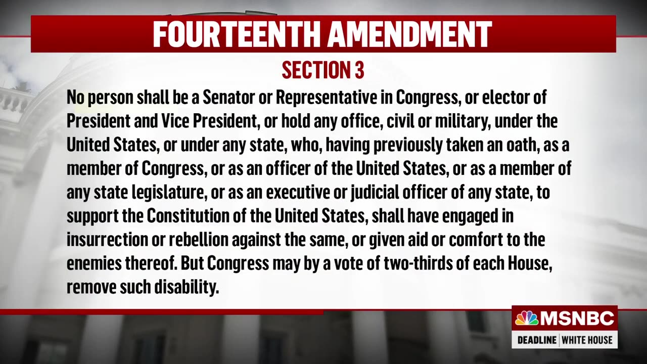 An unprecedented situation': Efforts to bar Trump with 14th Amendment gain steam