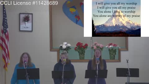 Moose Creek Baptist Church sings “You Are Worth of my Praise“ During Service 5-08-2022