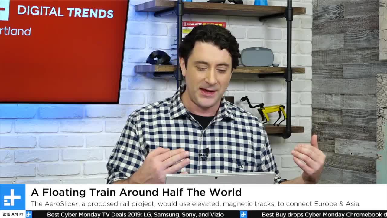 A Floating Train Around Half The World | Digital Trends Live 12.2.19