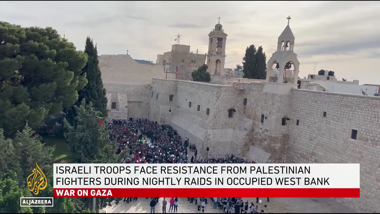 Palestinians gather in support of Gaza