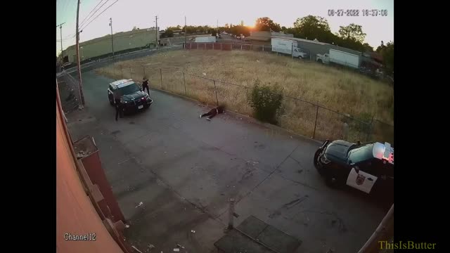 Sacramento police release video of fatal shooting of woman who stabbed officer