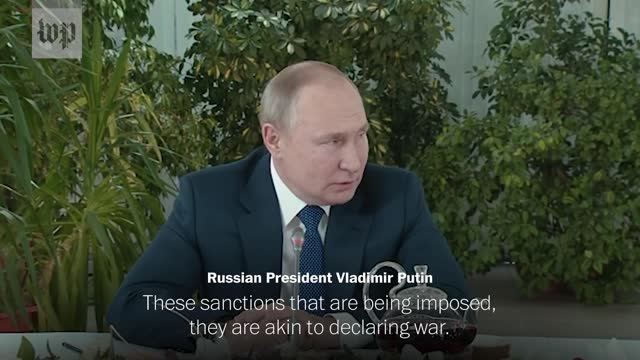 Putin likens sanction to declaration to WAR💪