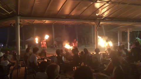 The fire show in Guam