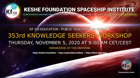 Excerpt of Knowledge Seekers Workshop 353, November 5, 2020