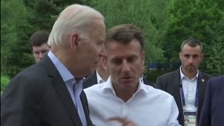 CAUGHT ON VIDEO: Macron humiliates Biden over his plan to beg for Saudi oil